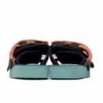 suicoke moto yellow pink vue arriere de la paire