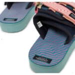 suicoke moto yellow pink vue de dessus et arriere