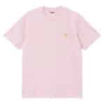 tshirt chase couleur air pink de carhartt wip vue de face