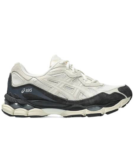 asics gel nyc white smoke grey sneakers vue coté droit