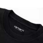 carhartt wip tshirt chase black vue detail col