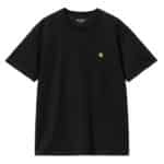 carhartt wip tshirt chase black vue de face