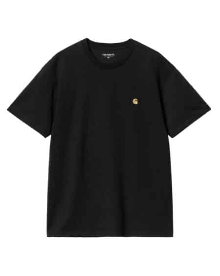 carhartt wip tshirt chase black vue de face