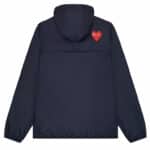 cdg play kway veste couleur navy vue de dos