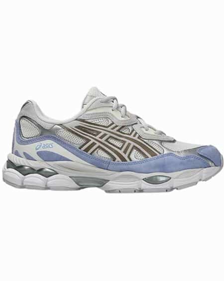asics gel nyc cream cloud grey vue du coté droit