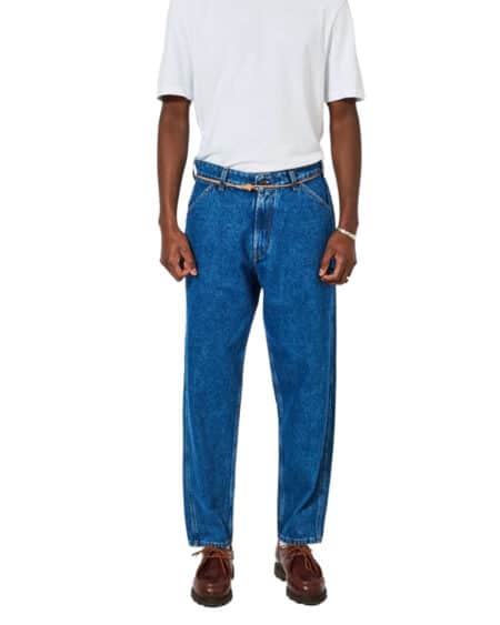 homecore jean jabali algo denim washed vue de face porté par un mannequin