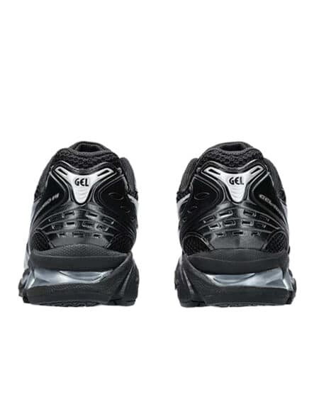 asics gel kayano 14 black pure silver vue arriere
